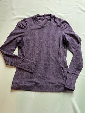 Lululemon Think Fast LS, women’s long sleeve, dark grey, size 12